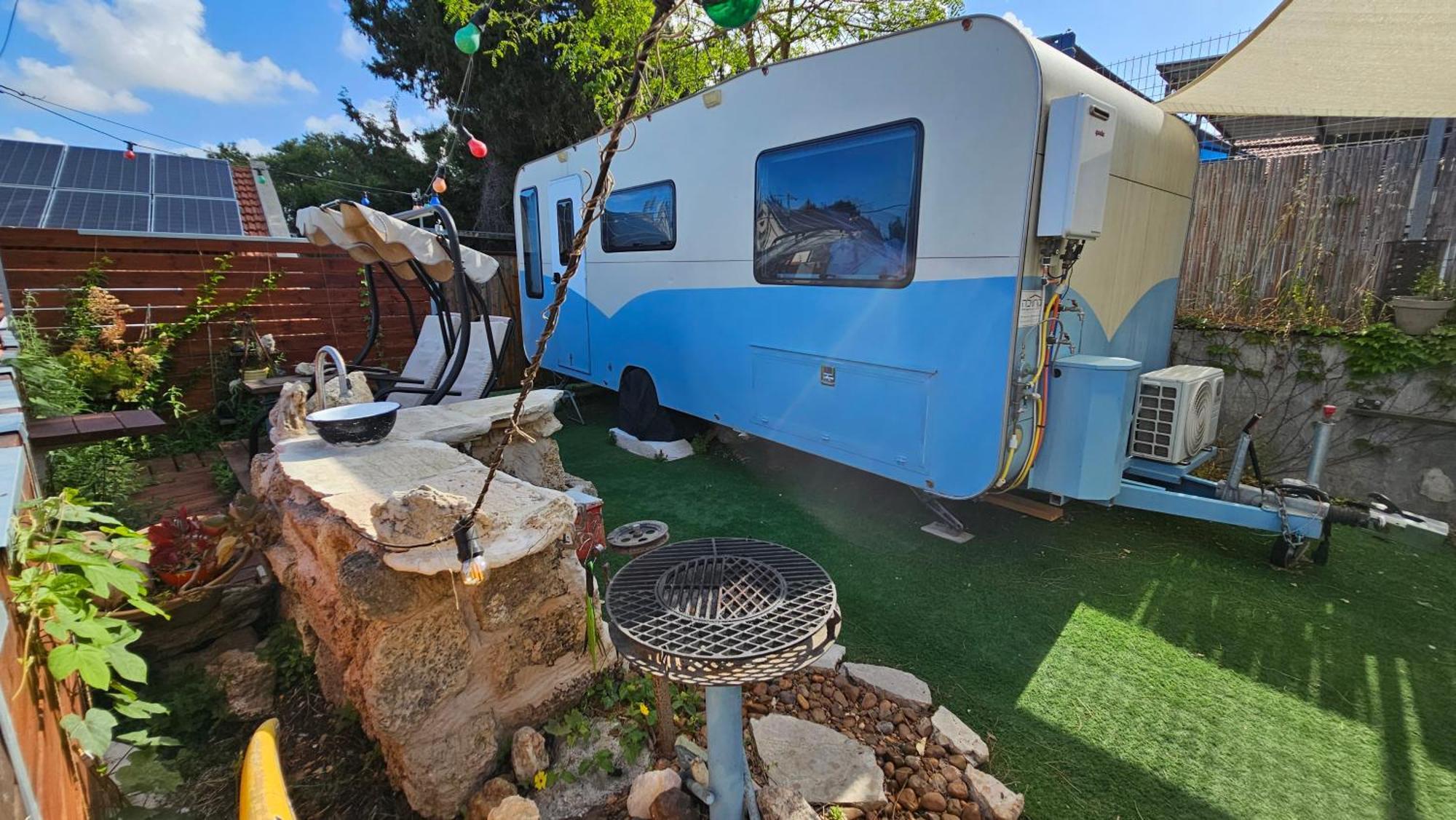 Cozy Seaview Glamping Caravan HaBonim Екстериор снимка